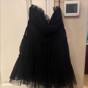 Elegant Black Strapless Dress